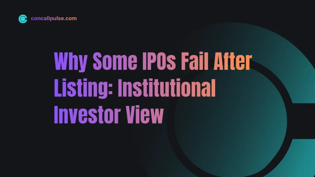 why some IPOs fail after listing