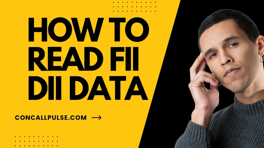 how to read FII DII data