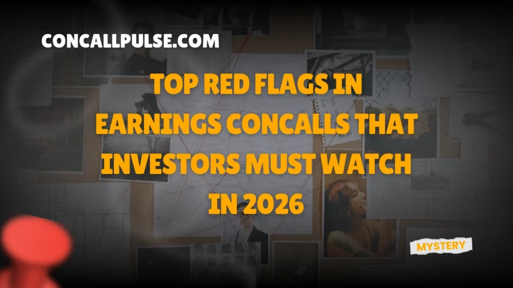 Earnings Concall red flags 