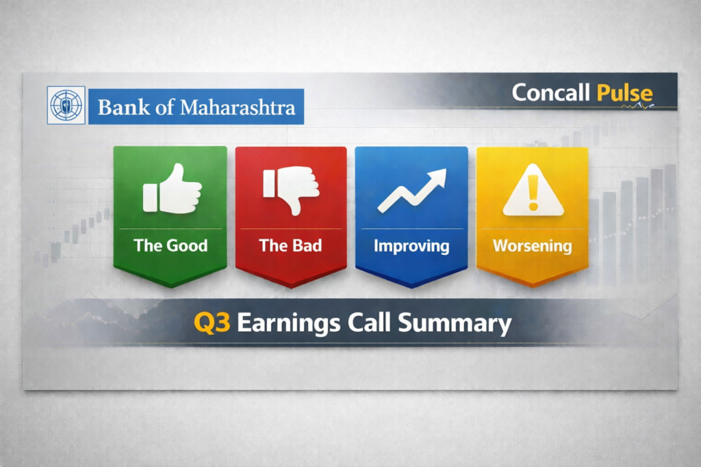 Bank of Maha Q3 FY26 earnings concall highlights
