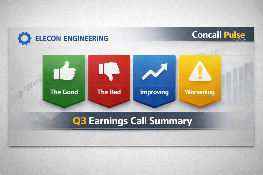 Elecon Q3 FY26 earnings concall highlights