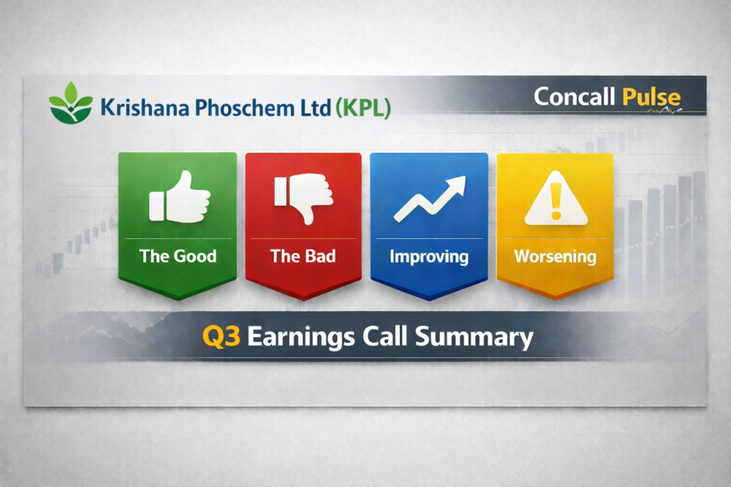 Krishana Phosch Q3 FY26 earnings concall highlights