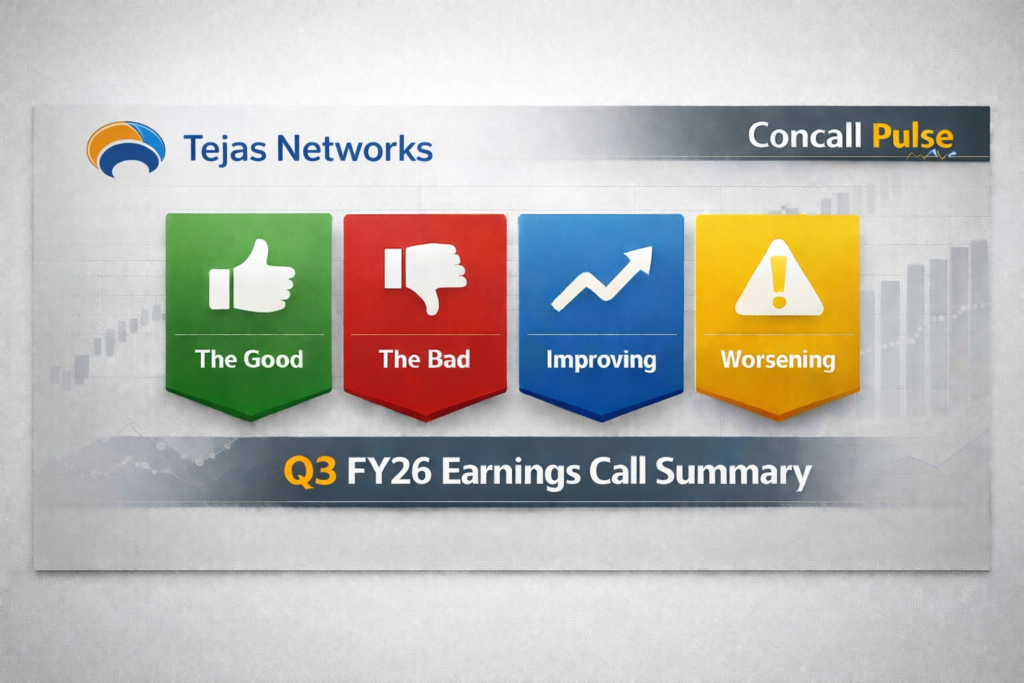 Tejas Networks Q3 FY26 earnings concall highlights