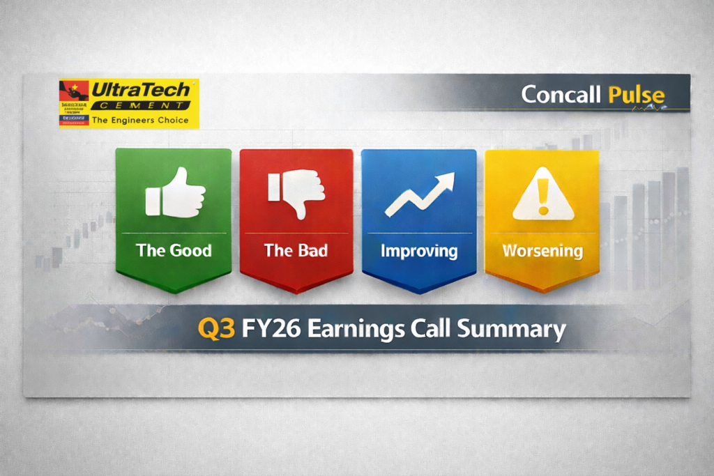 UltraTech Cement Q3 FY26 earnings concall