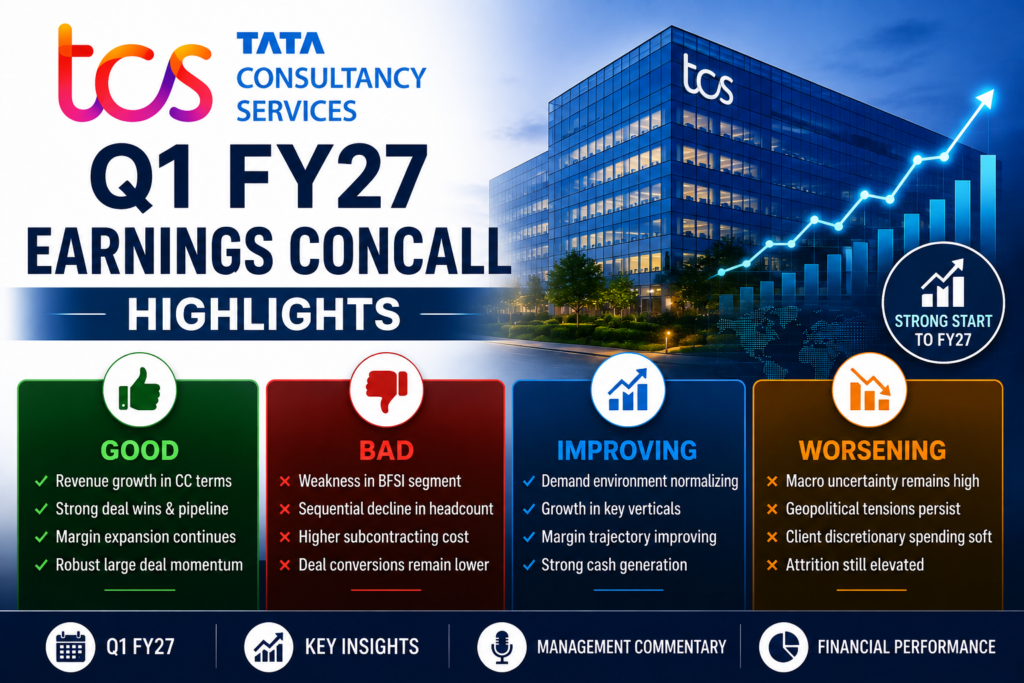 TCS Q1 FY27 Earnings Concall Highlights 